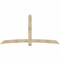 Ekena Millwork Bellingham Rough Sawn Timber Gable Bracket, Douglas Fir, 108"W x 54"H x 2"D x 6"F, 12/12 Pitch GBW108X54X0206BEL00RDF - alternate 1